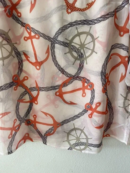 Cal Style Nautical Rope Anchor Top Coastal Chic Yacht Club Resortcore Maritime - Picture 3 of 9